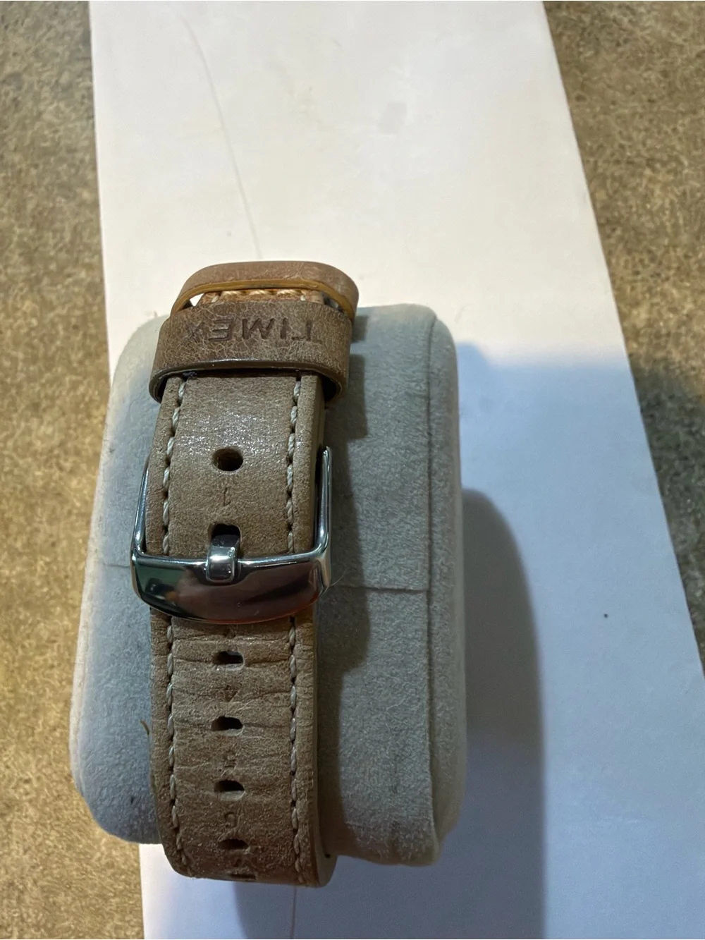 Timex Waterbury Cream Dial Brown Leather Strap Men's Watch
